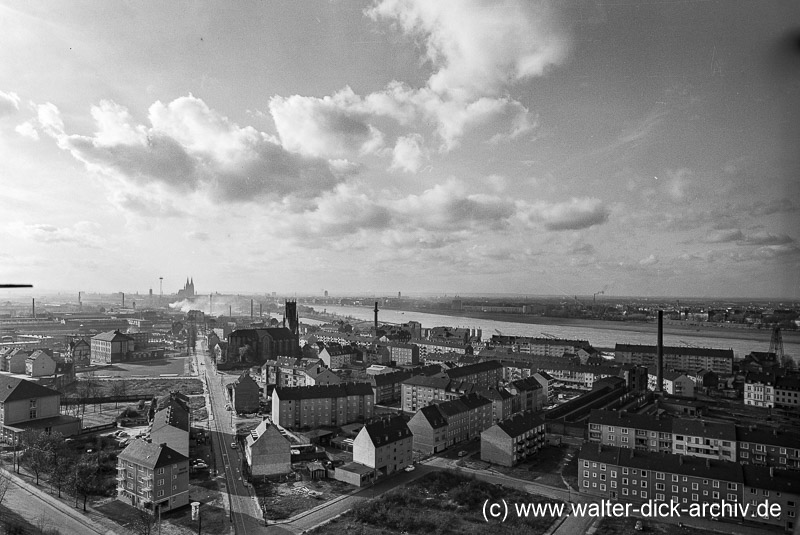 Die Danzierstraße in Mülheim 1960