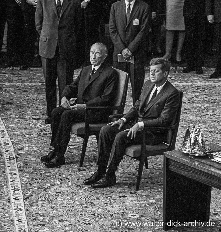 J.F. Kennedy im Kölner Rathaus 1963