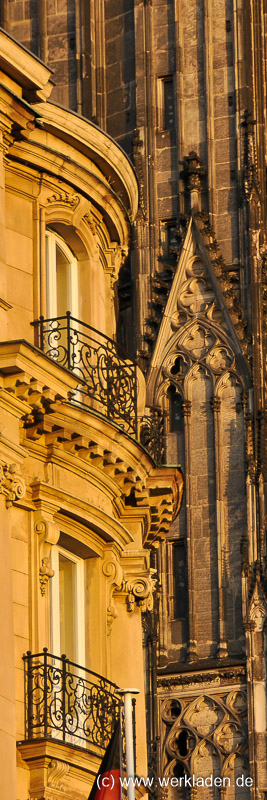 Dom-Hotel und Dom Köln Dom Hotel im Sonnenuntergang