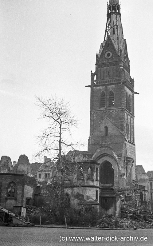 Ruine der Christuskirche 1947