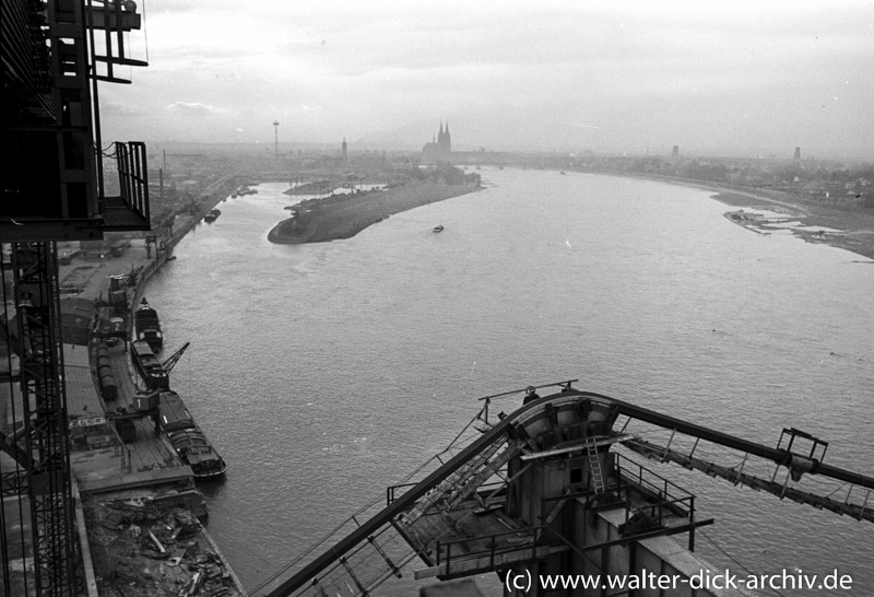 Von der Baustelle der Mülheimer Brücke