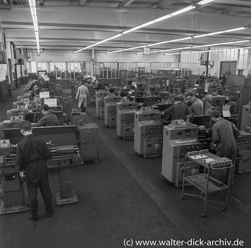 In der Lehrwerkstatt bei Ford in Köln