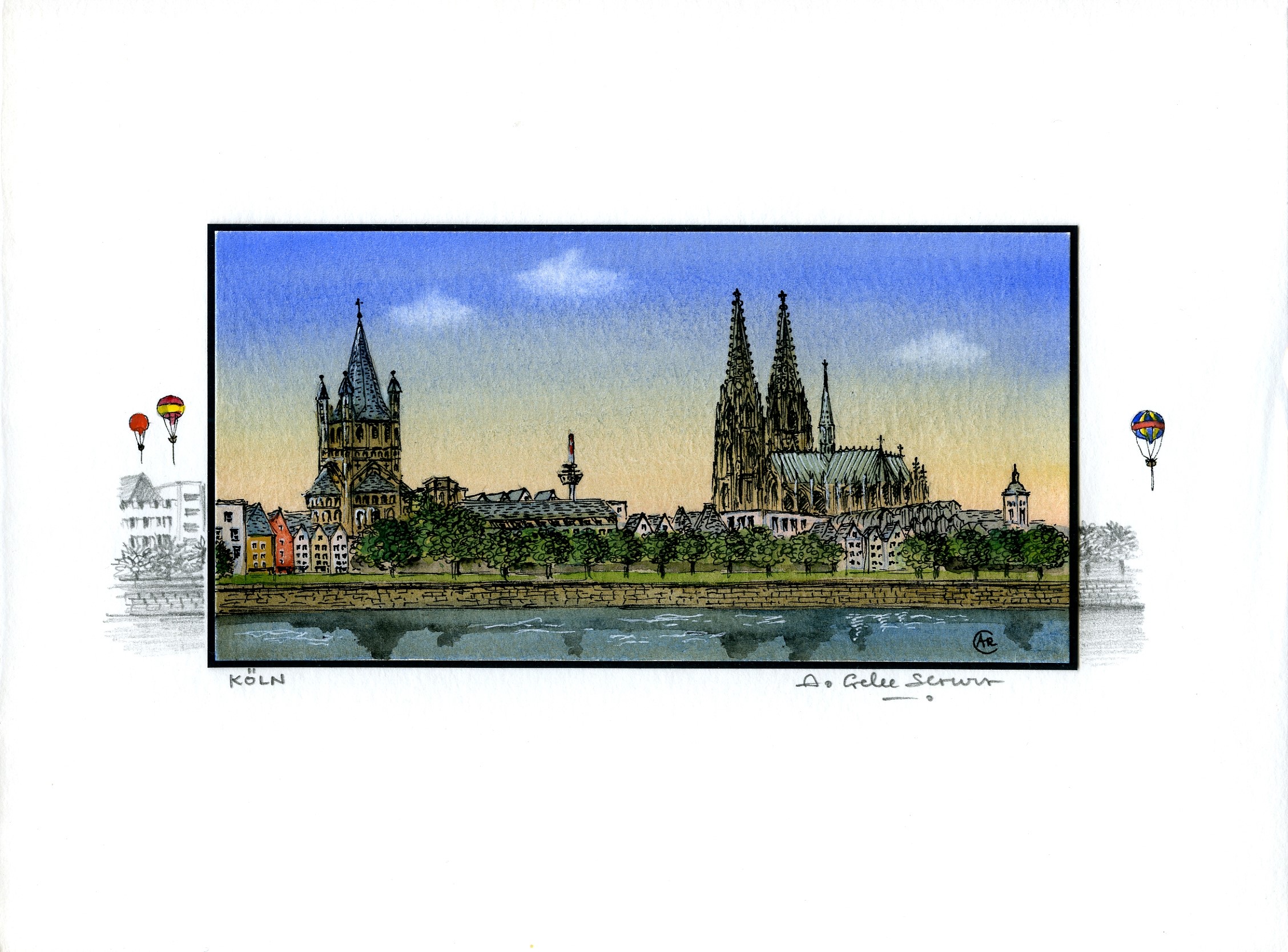 Annie Gelee-Schulz - Köln Panorama
