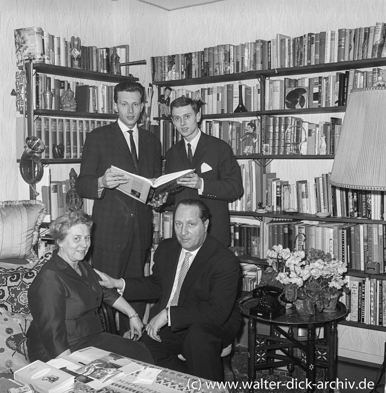 Oberbürgermeister Theo Burauen mit Familie 1965