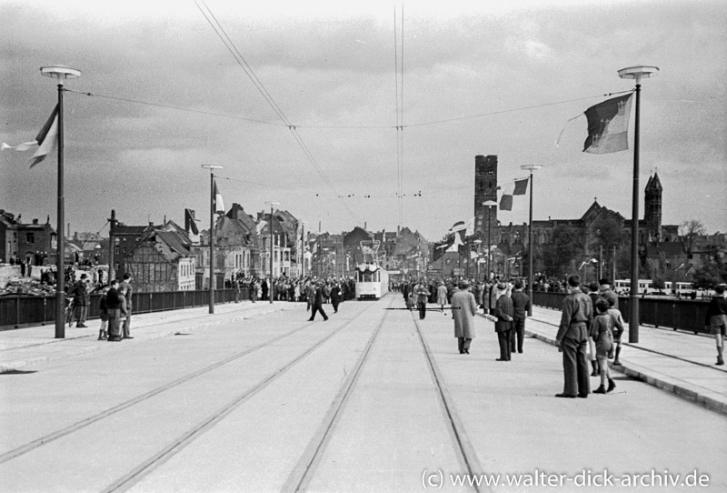 ..und der Rückweg mit der Straßenbahn 1948