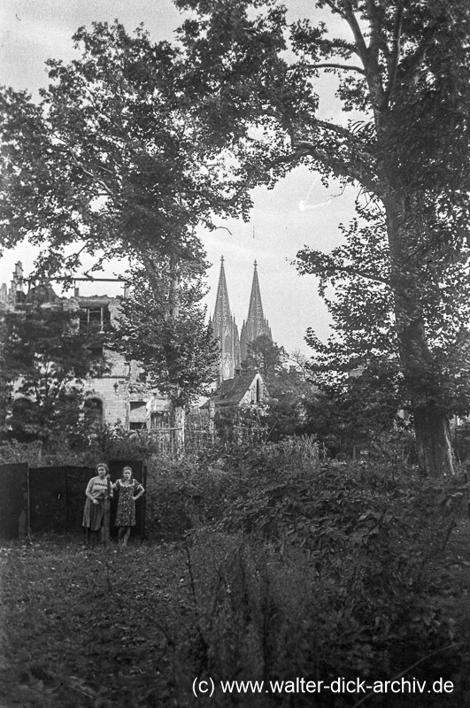 Gemüsegärten an der Maria-Ablass-Kapelle 1950