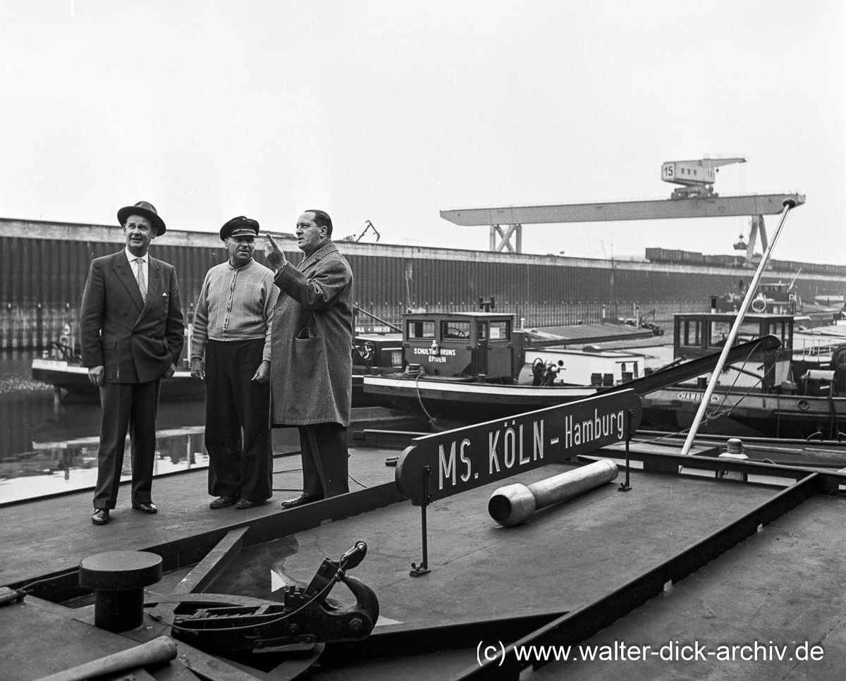 Besuch im Niehler Hafen 1963