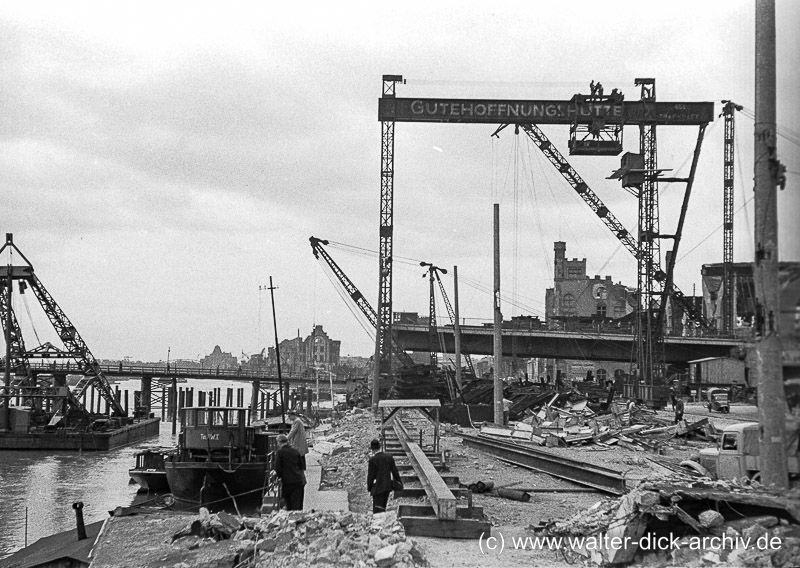 WDA038-1-010 Bau der Deutzer Brücke 1947