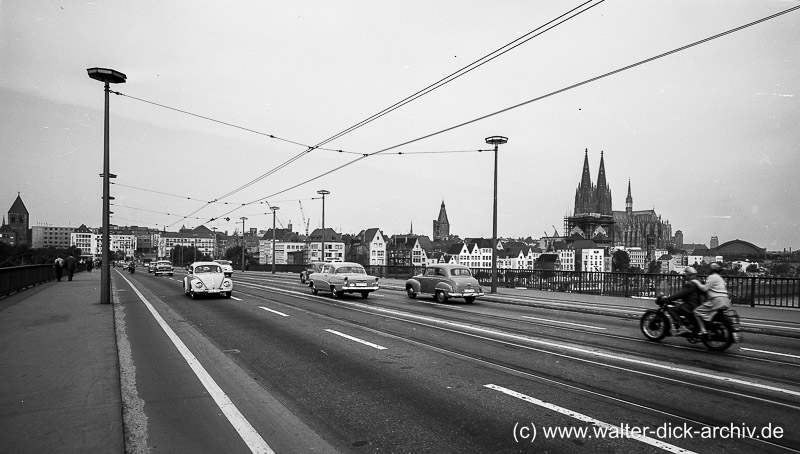 Die Deutzer Brücke 1961