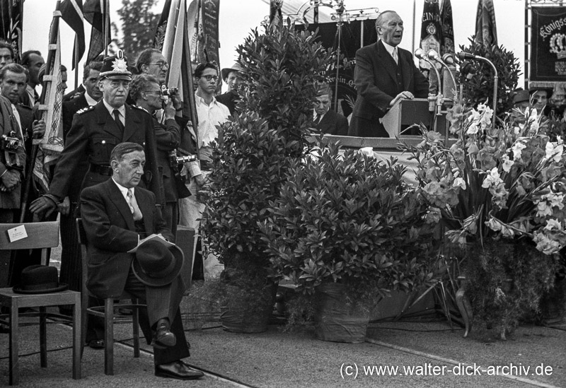 Eröffnung der Mülheimer Brücke 1951