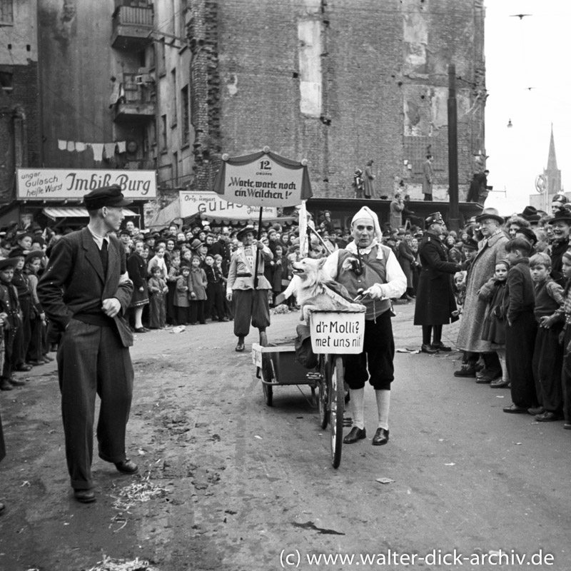 Einzelkämpfer im Kölner Rosenmontagszug 1951
