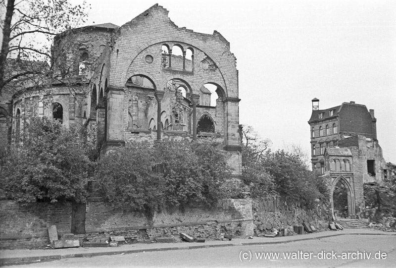 Ruine von St. Maria Im Capitol 1950