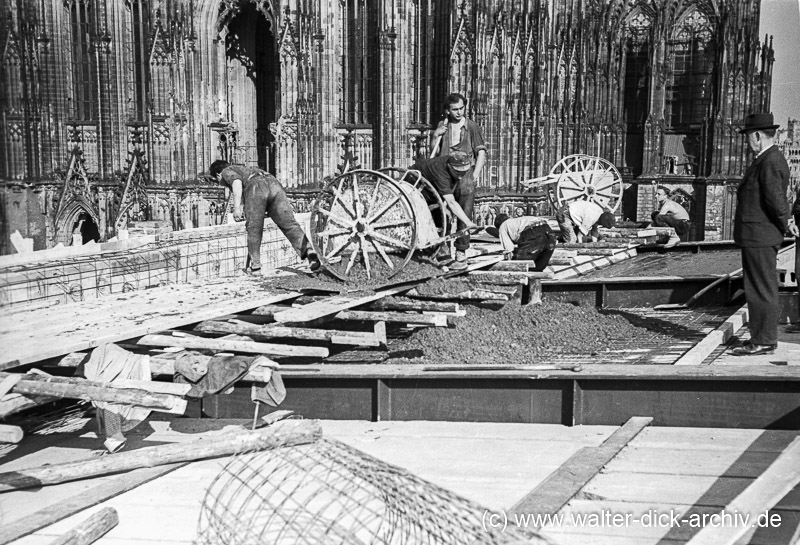 Bau des Funkhauses 1948