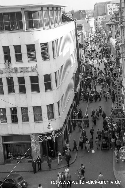 Stollwerck-Haus und Hohe Straße 1956