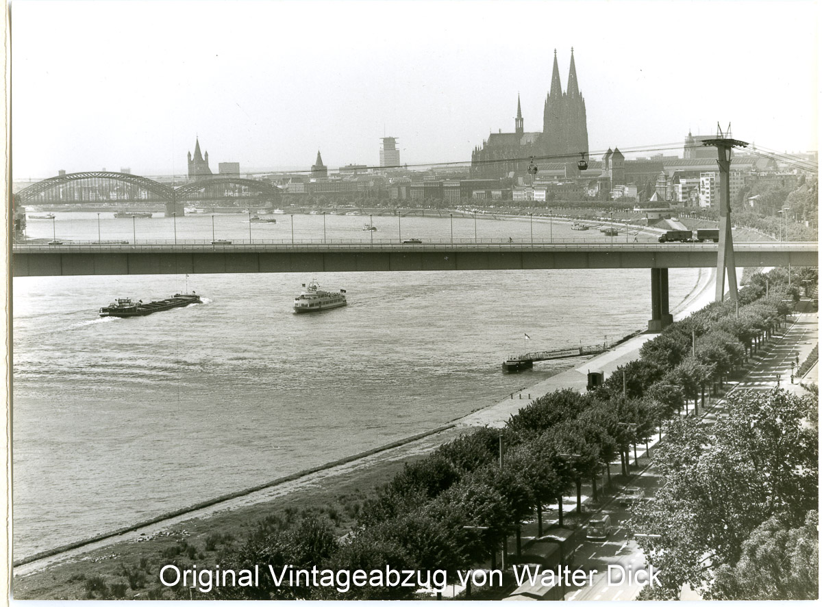 Die neue Zoobrücke um 1966