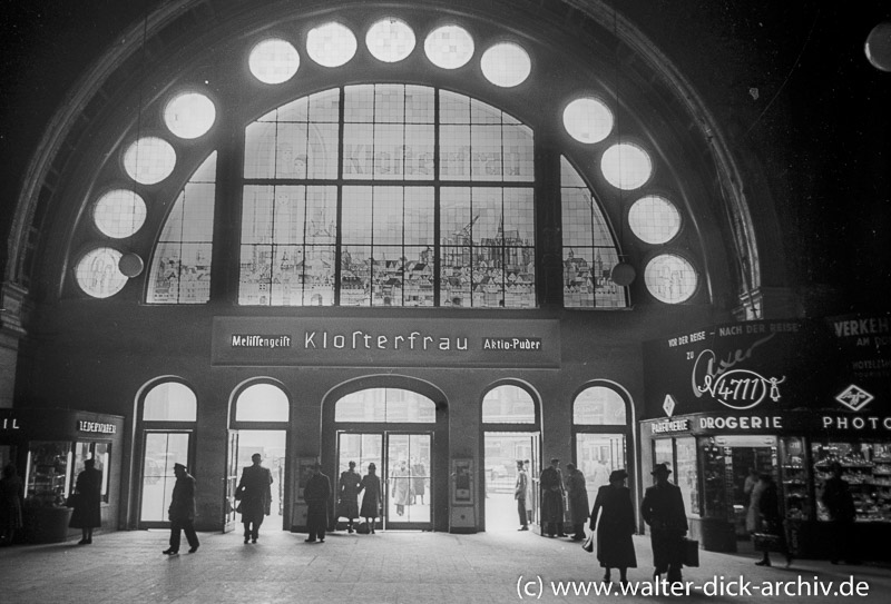 Der alte Hauptbahnhof 1954