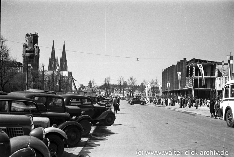  Textilmesse 1948-Blick von der Messe zum Dom