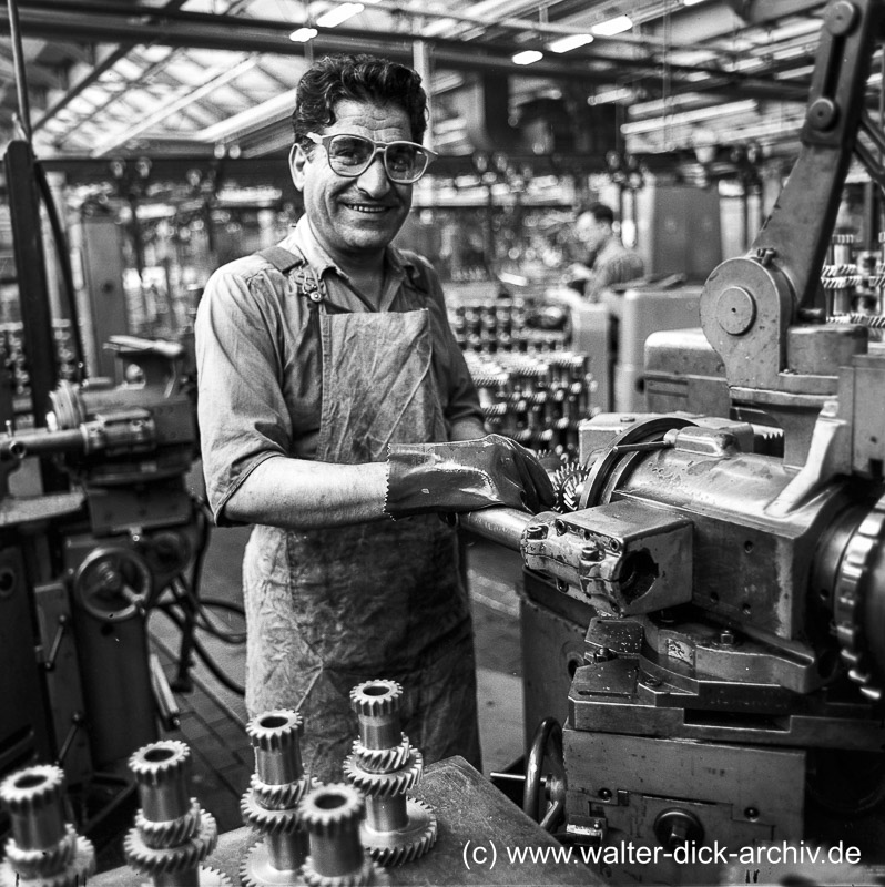 Türkischer Arbeiter bei Ford 1962