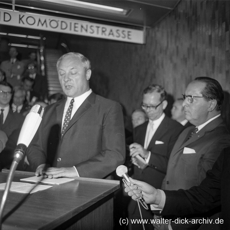 Eröffnung U-Bahnhof Dom-/Hauptbahnhof 1968