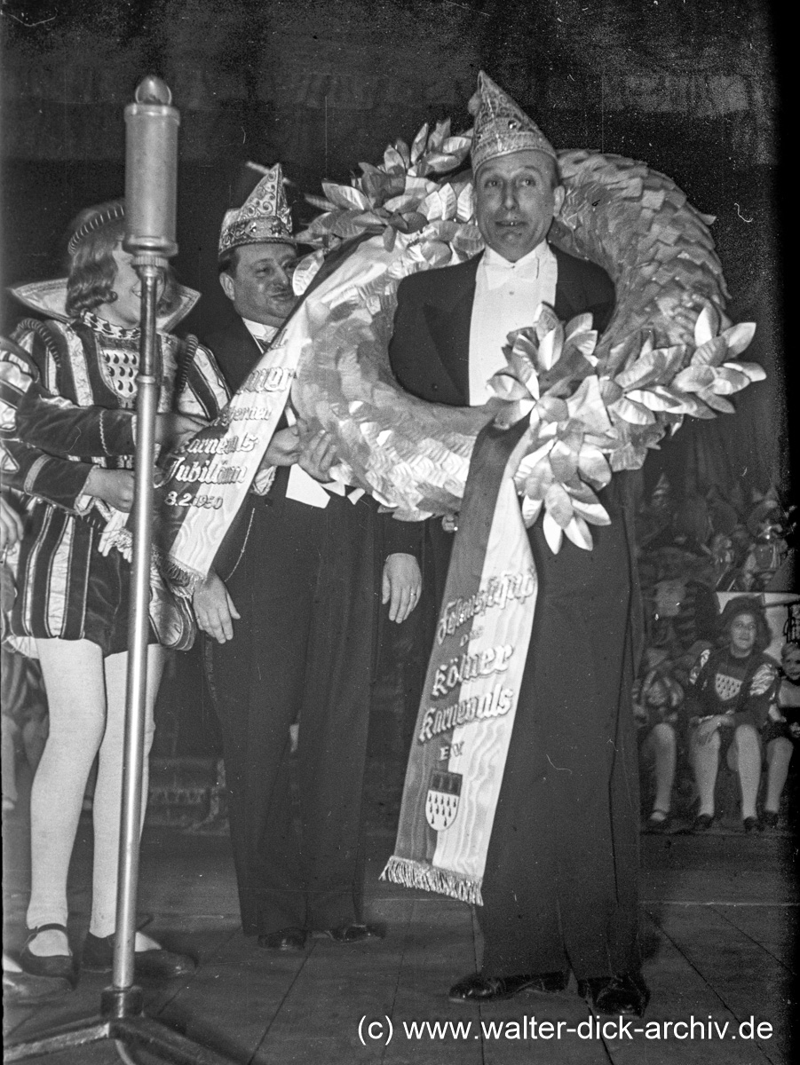 Karl Berbuer im Lorbeerkranz 1950