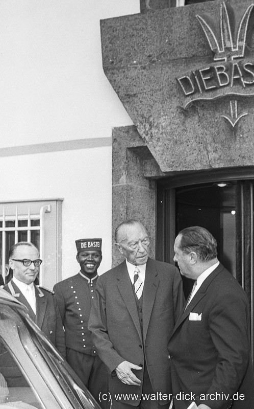 An der Bastei Besuch Konrad Adenauers 1965