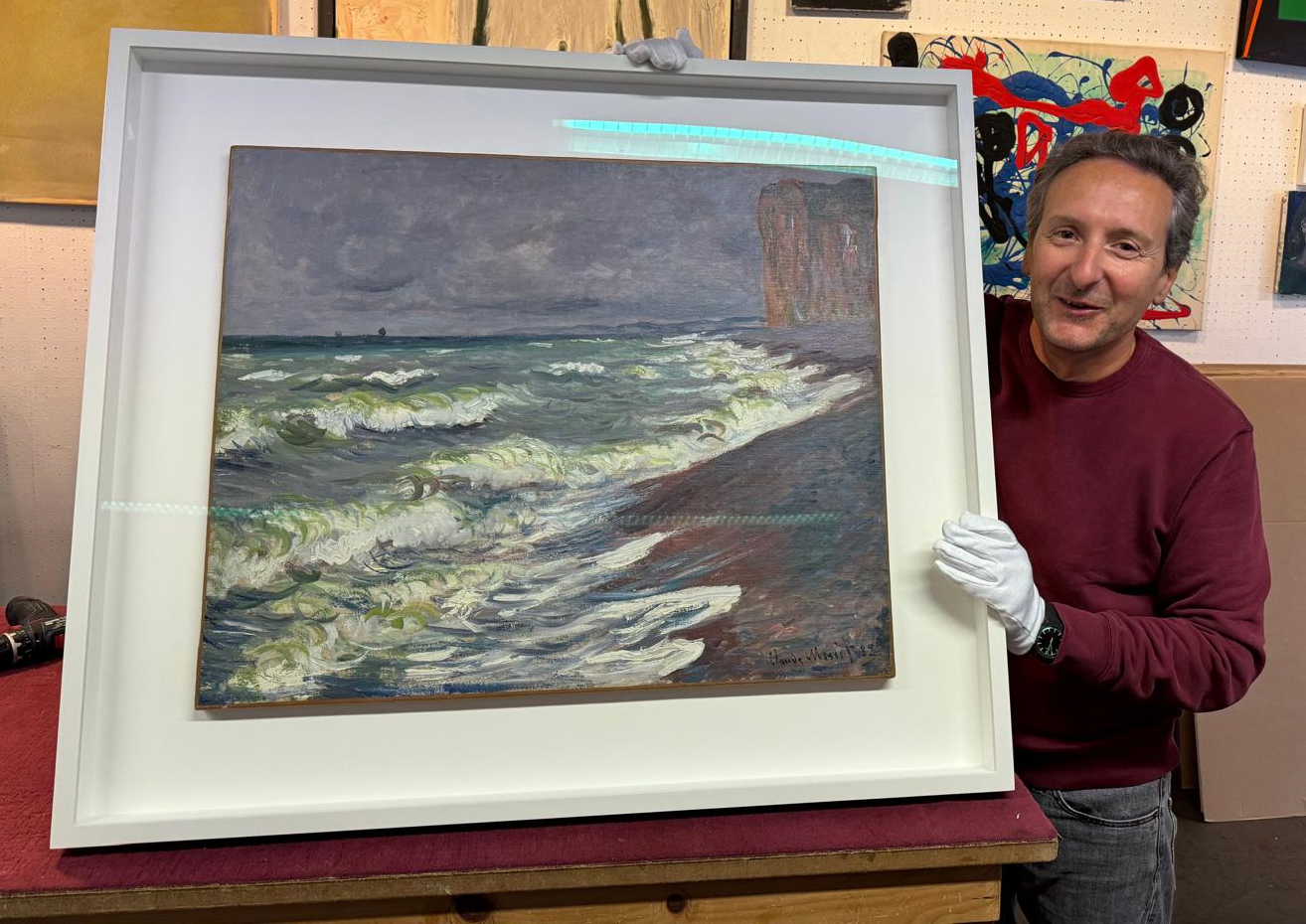 Werkladen rahmt Monets "Mer agitée à Pourville" vor Auktion bei Lempertz