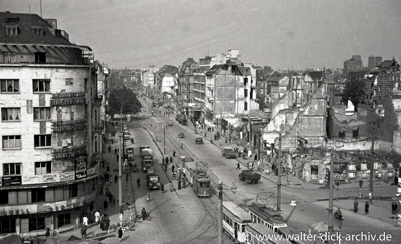 Blick vom alten Kölner Opernhaus 1946