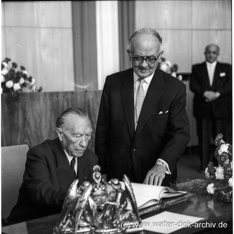 Eintrag in das Goldene Buch 1962 Eintrag in das Goldene Buch 1962