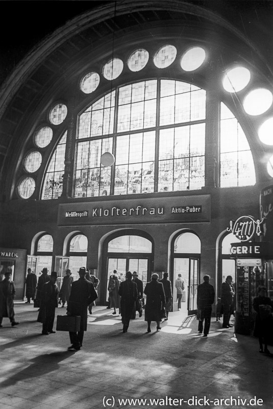 Der alte Hauptbahnhof 1954