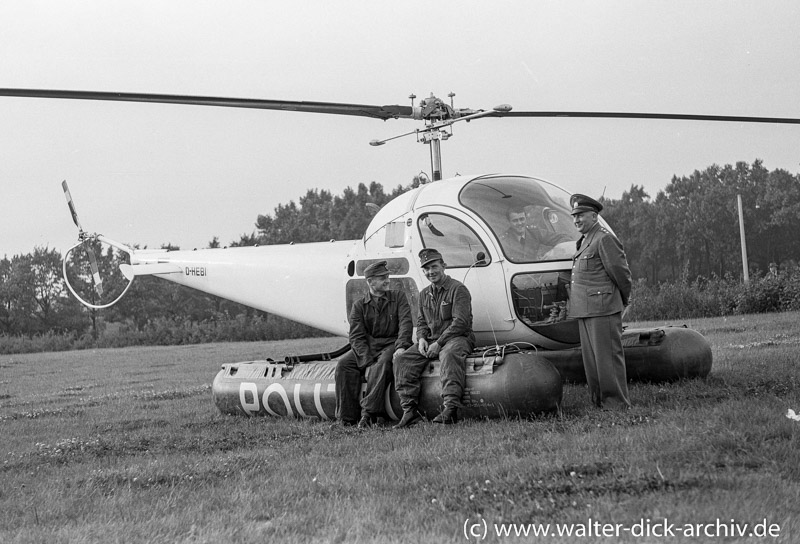 Kölner Polizeihubschrauber 1956