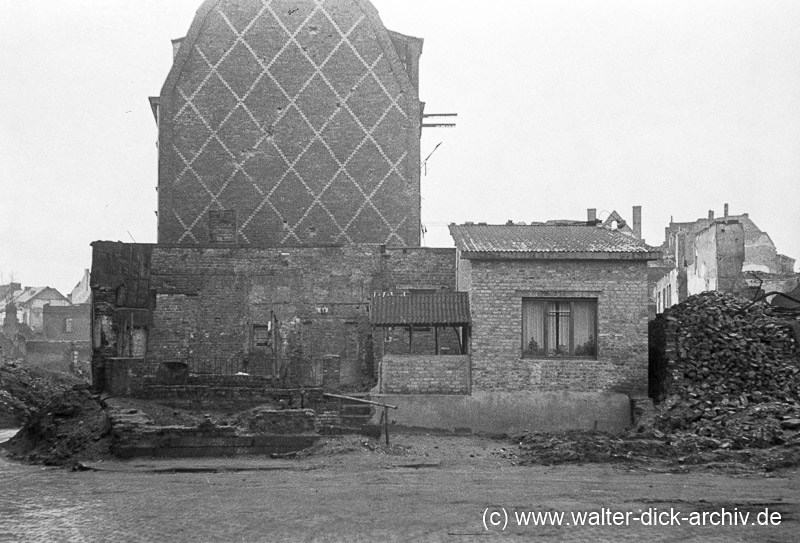 Behelfsunterkunft im Ursulaviertel 1948