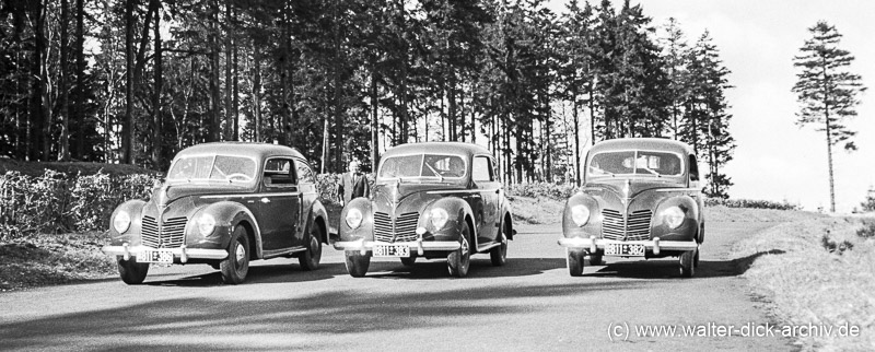 Der "Buckeltaunus" auf dem Nürburgring 1950