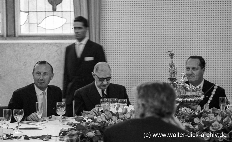 Festliches Diner im Gürzenich 1962