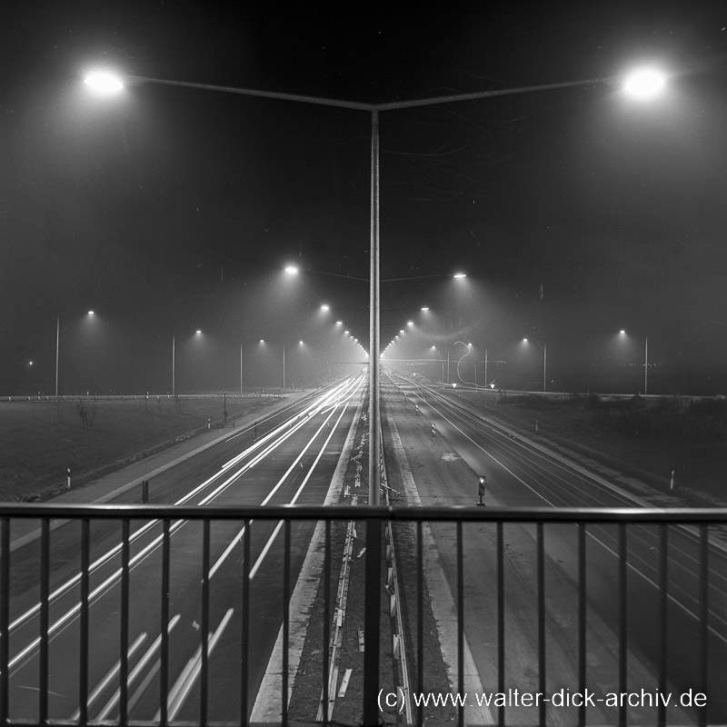 Illuminierte Autobahn 1968
