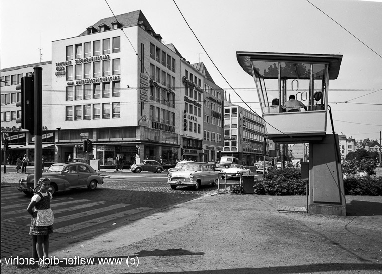 Verkehrsregelung am Heumarkt 1963