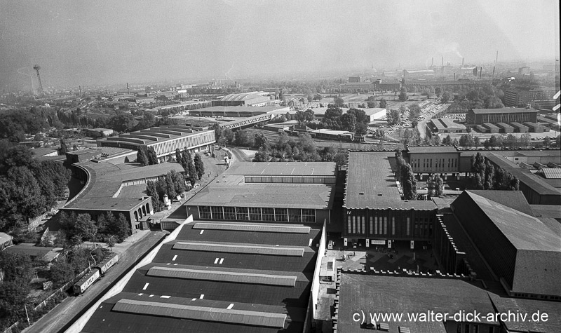 Messehallen, Staatenhaus und alte Sporthalle 1962