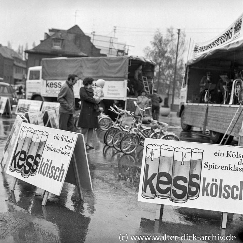 Werbemaßnahmen für KESS Kölsch 1969