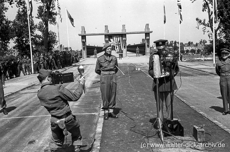 Eröffnung der Patton Brücke 1946