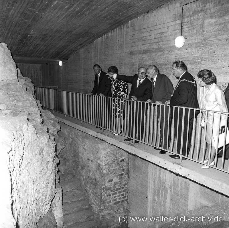 Im Praetorium Besuch Adenauers 1965