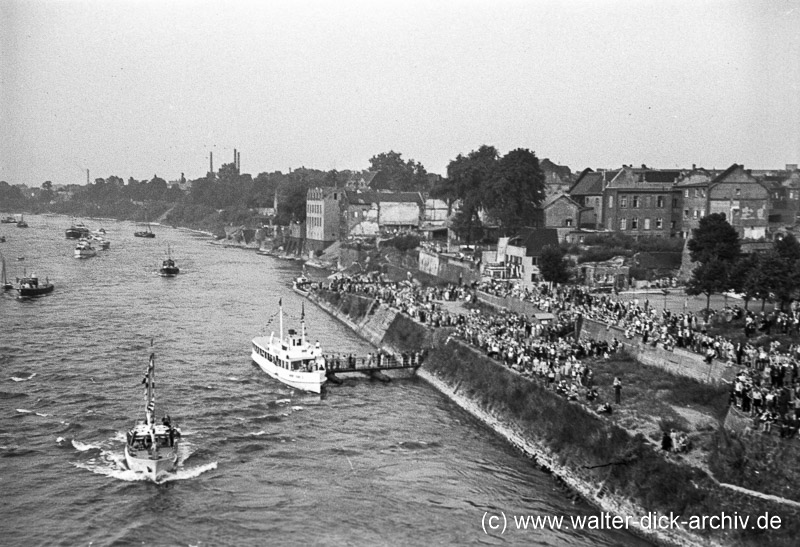 Eröffnung der Mülheimer Brücke 1951