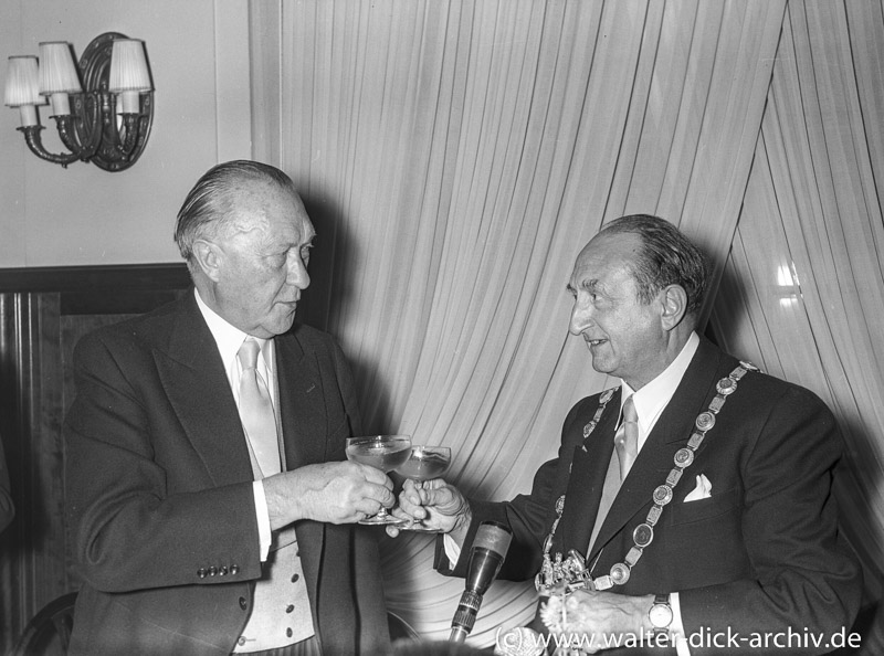Konrad Adenauer und Ernst Schwering