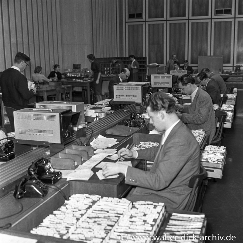 Autoschalter der Sparkasse - Kontenverwaltung1961
