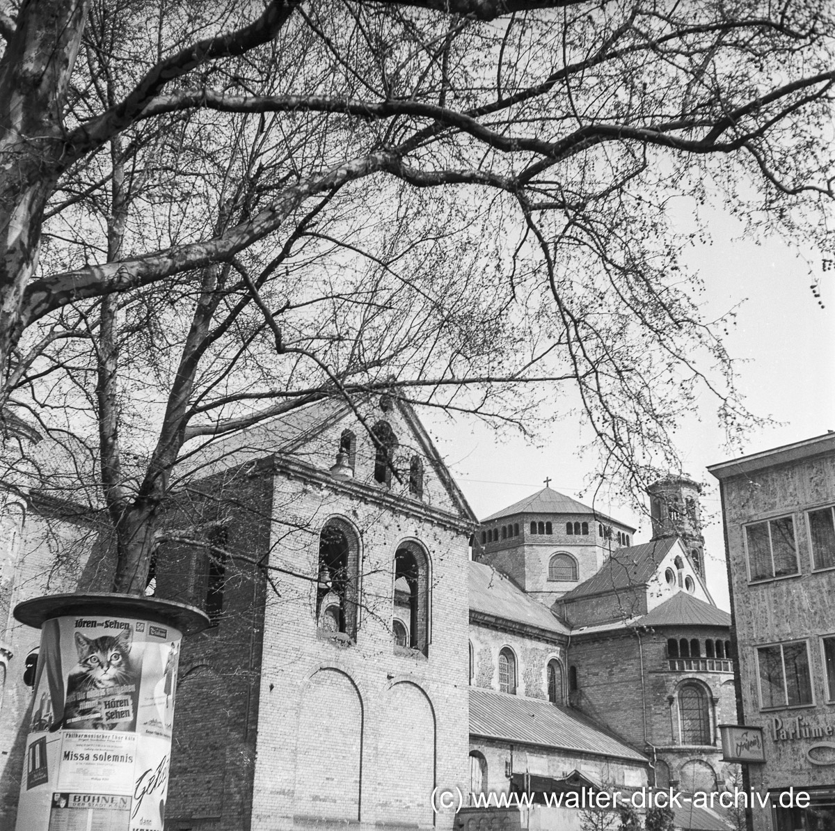 Südseite von St. Aposteln 1958