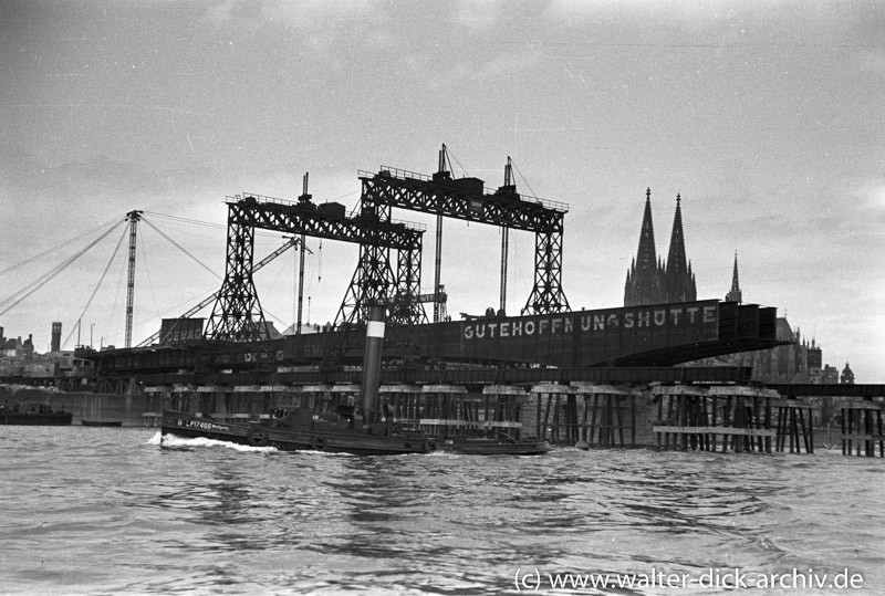 Wiederaufbau der Deutzer Brücke