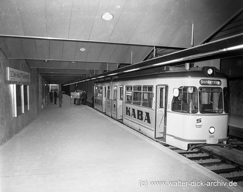 Eröffnung U-Bahnhof Dom-/Hauptbahnhof 1968