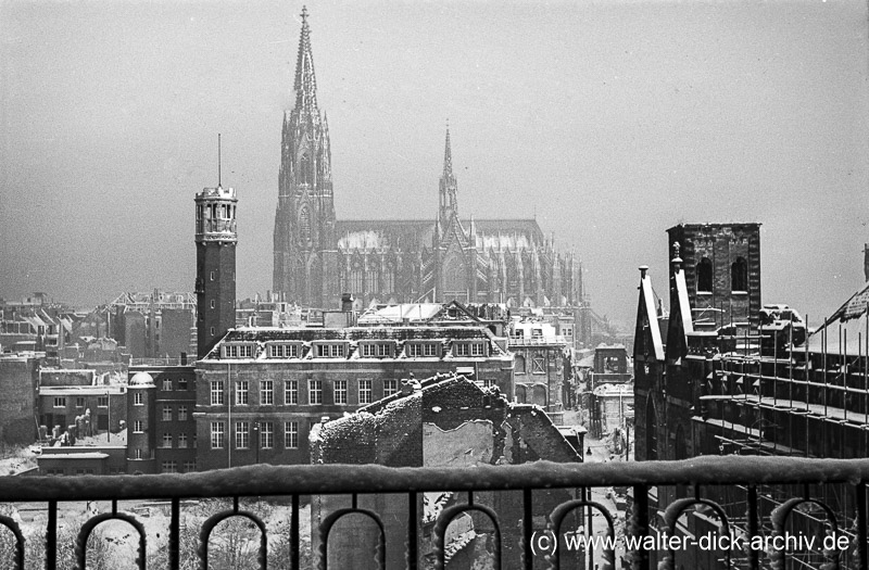Köln im Winter 1950