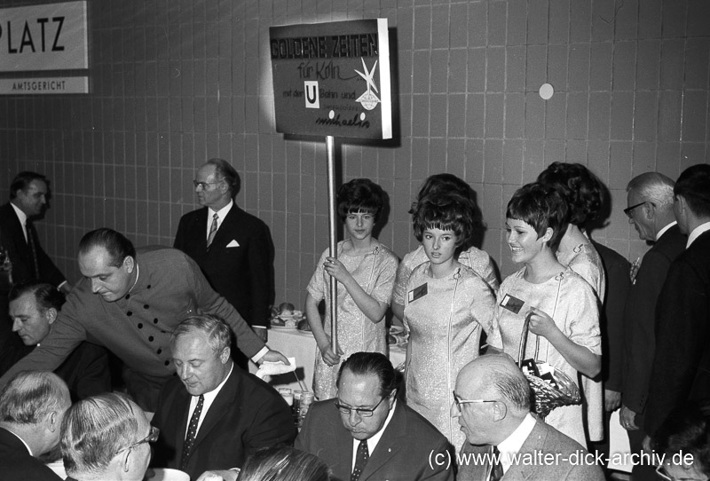 Eröffnung U-Bahnhof Dom-/Hauptbahnhof 1968