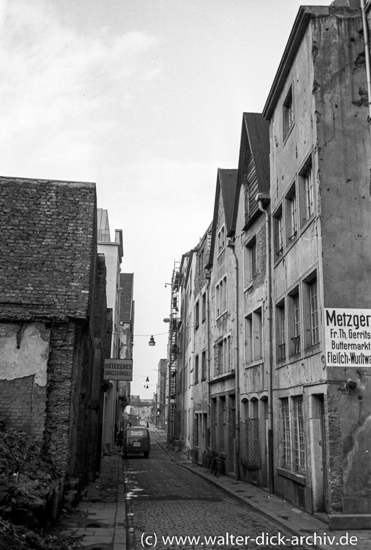 Wiederaufbau im Kölner Martinsviertel 1952