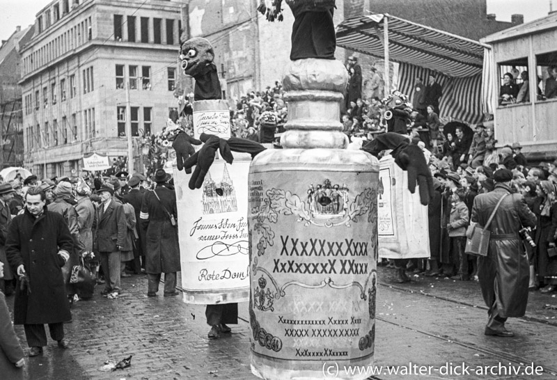 (K)eine Werbung im Rosenmontagszug 1950