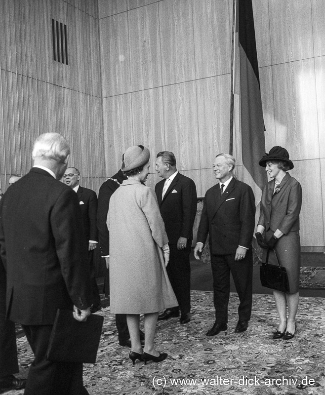 Empfang im Rathaus - Königin Elisabeth II. 1965